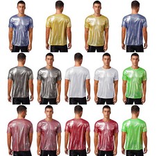 Men shirt metallic tops - t-shirt,