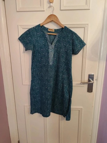Fabindia blue indian cotton - blue,