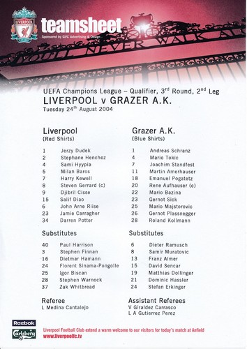 Liverpool grazer uefa - v, (uefa