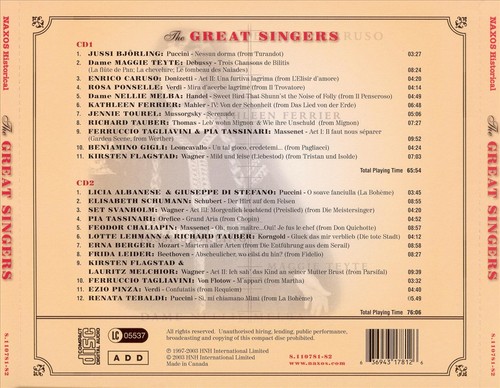 The great singers new - the, cd