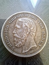 1899 5 Marks Grand Duchy Of