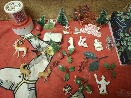 Vintage christmas cake - vintage,