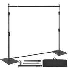 Uimoso Adjustable Photography Heavy Duty Backdrop Stand Carbon Steel Base 3m*3m