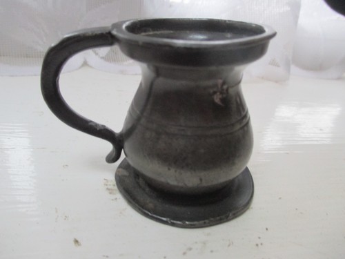 Pewter measure gill - pewter, 19th