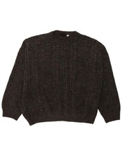 ALESSANDRO MAGNO Mens Crew Neck Jumper Sweater Large Grey Flecked AW06