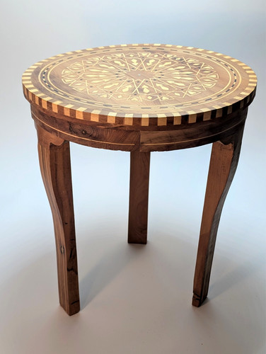 Antique syrian marquetry side - antique,