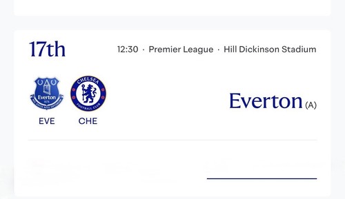 2026 everton v - 17/10/2026, chelsea