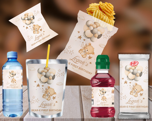Baby bear birthday - supplies,