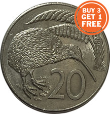 20 CENT NEW ZEALAND COIN - CHOICE OF DATE FROM 1967 - 2015