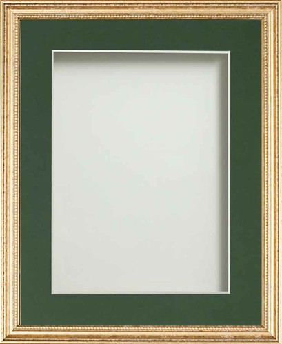 Gold beaded picture frames - gold,