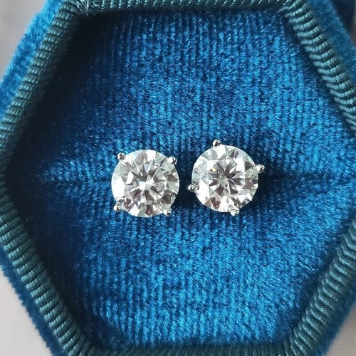 5ct earrings white gold - earrings,