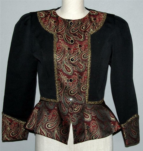 Vtg donna morgan - donna, peplum