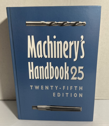 Machinerys handbook twenty - handbook, 25