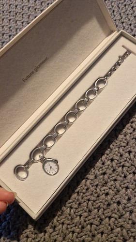 Rosefield silver charm watch - charm,