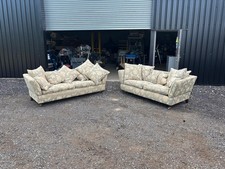 Two large traditional settees
