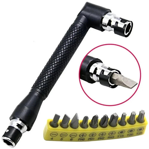 Angled screwdriver bit holder - screwdriver,