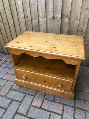 Antique pine unit with - antique, tv