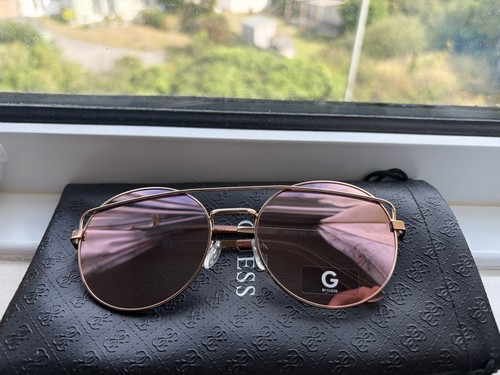 Guess golden frame sunglasses - golden,