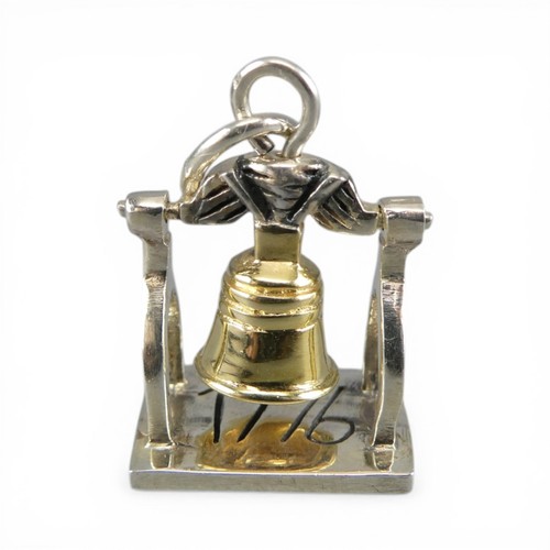 Sterling silver liberty bell - sterling,