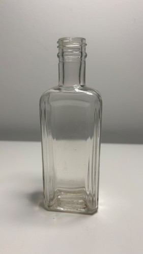 Vintage clear glass bottle - vintage,