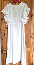 White ruffle maxi festival