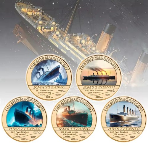 Coin set 5 titanic 1912 - uk,