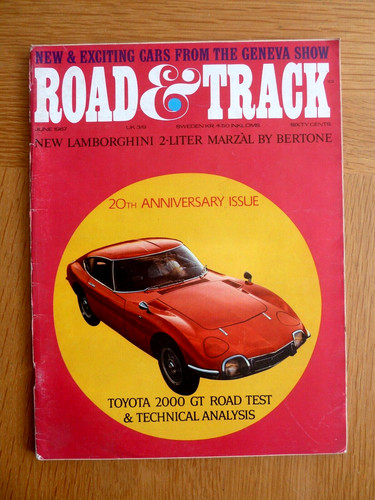Road and track magazine june - track,
