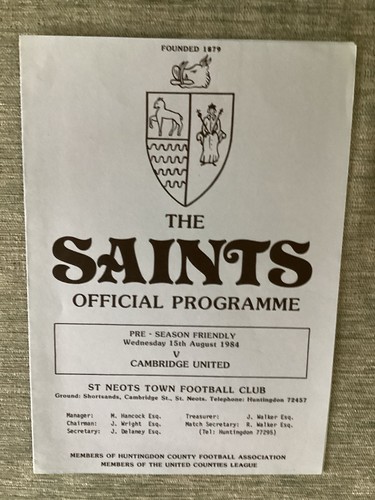 Neots town v cambridge - neots,