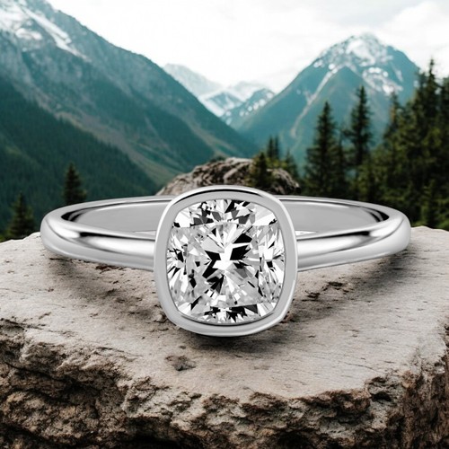 Diamond platinum ring for - platinum,