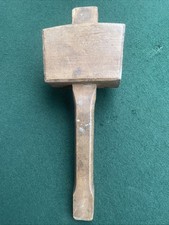Vintage Large Carpenters Mallet Wooden Hammer Woodworking Tool