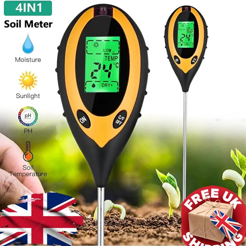 Digital soil ph tester - 4-in-1,