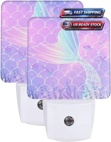 Marble night light mermaid - night, light,mermaid