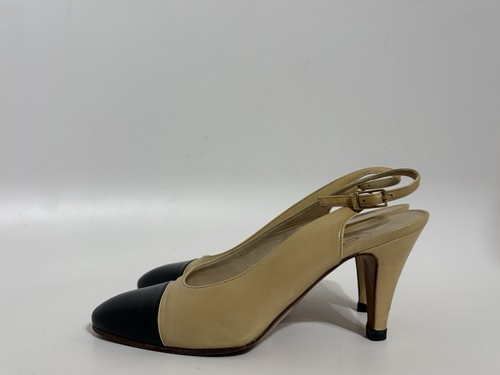 Vtg chanel beige leather - vtg,