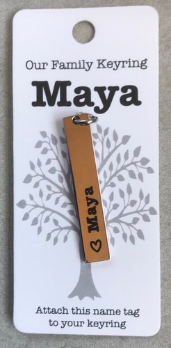 Personalised keyring tags - personalised,