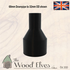 68mm gutter downpipe adapter to suit 65, 50, 38 or 32mm ID spiral extract hoses