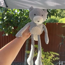 Mamas & and Papas Grey Beaver Soft  Plush Toy Comforter bear 40cm