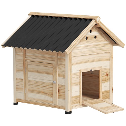 Pawhut wooden duck house - pawhut,