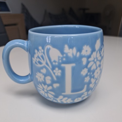 Fox ivy mug blue floral - ivy, blue,