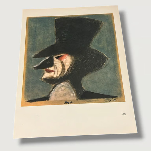 Vintage art illustration - art, head