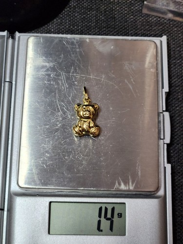 18karat italian gold teddy - 18karat,