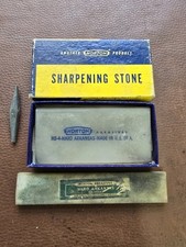Vintage Norton Hard Arkansas Oilstones Slip Stones Made in USA. Norton arkansas