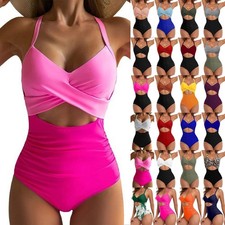 Lady Swimwear Cut Out Padded