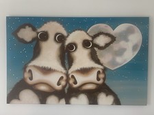 Caroline Shotton Over The Moon Giclee On Canvas