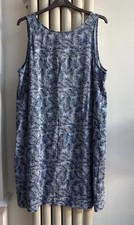 Next Blue Mix Shift Dress Size