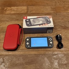 Grey Nintendo Switch Lite With Case