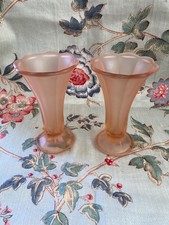 Pair 1930s art deco - deco, pink