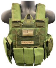 Tactical Vest OD GREEN Plate