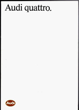 Audi Quattro 2.2 Turbo 1984-1988 UK Market Sales Brochure