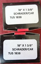 Cycle Tubes, Pair of 18 x 1 3/8, (37 - 390) 450A Schrader (Car) Valves.