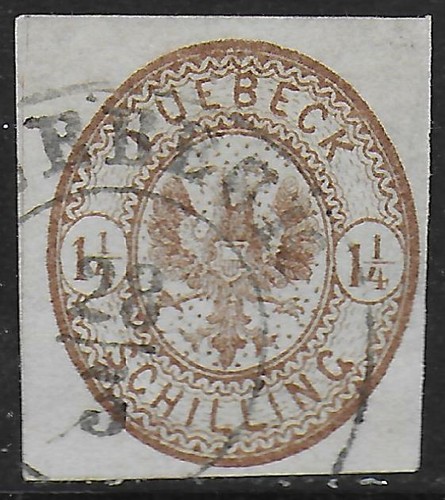 German states lübeck - states/lÜbeck, stamps